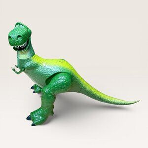 Rex Talking Figure Toy Story Disney Store Pixar 12” Deluxe Dinosaur Works Talks